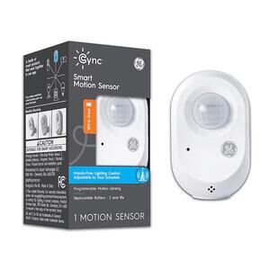 GE CYNC Wire-Free Smart Motion Sensor Bluetooth Controls GE Smart Light Bulbs
